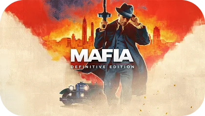 Doos van het partyspel Mafia met dramatische illustratie op de voorkant.